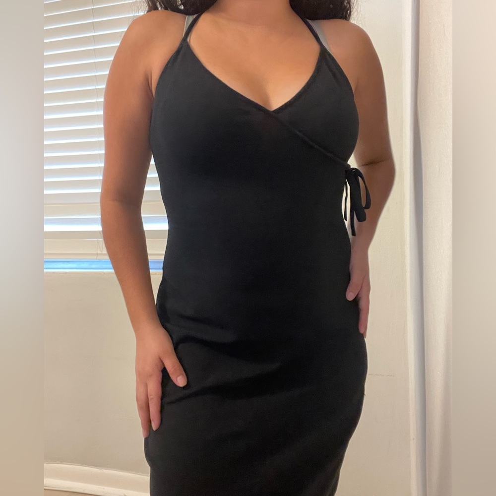 Moschino Black Halter Strap Dress